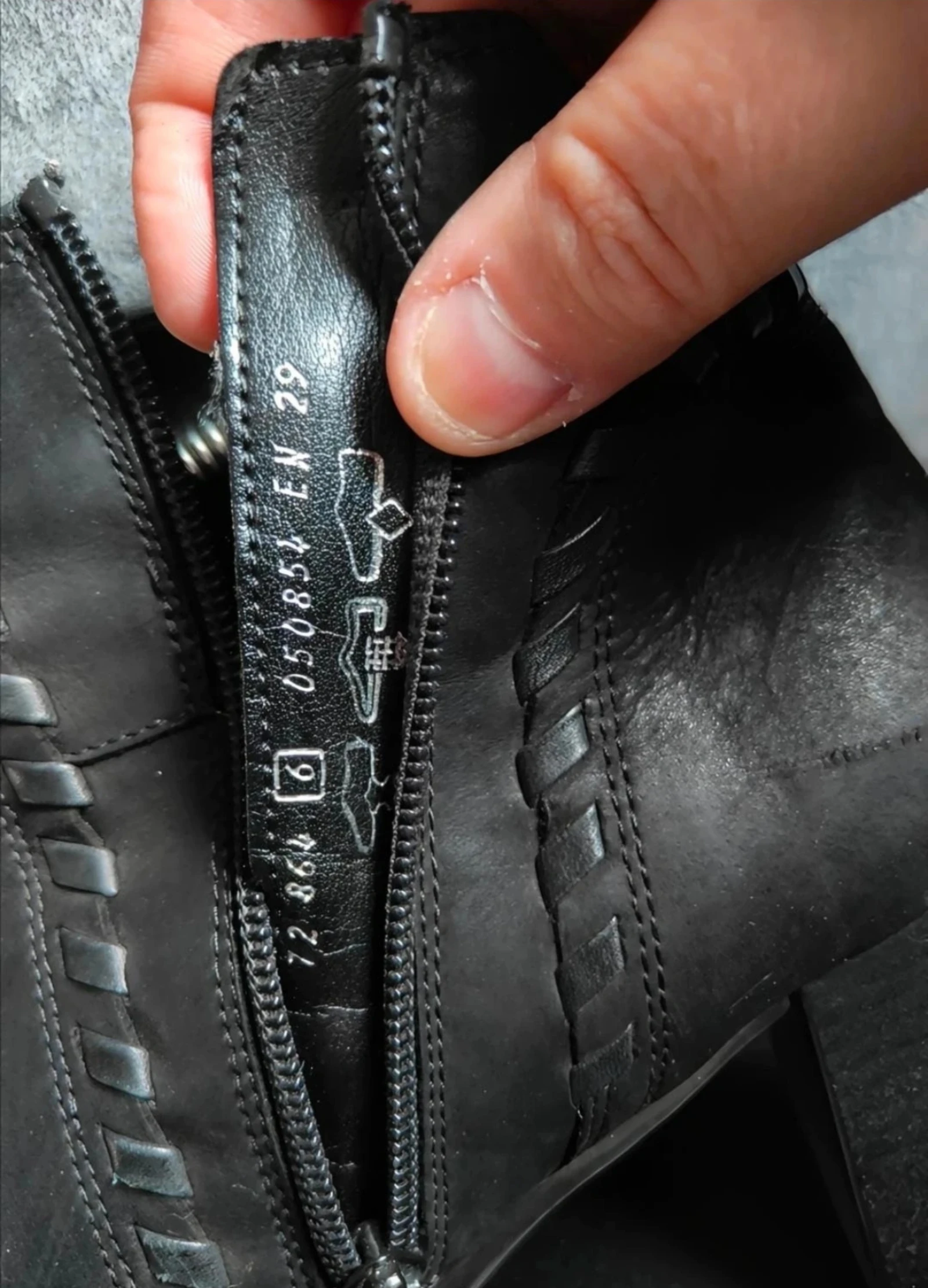 Comfortabele zwarte leren Gabor Comfort enkellaarsjes maat 39.5 – photo 7